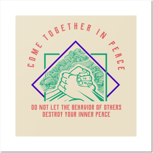 Come Together In Peace Wall Art by MarxMerch